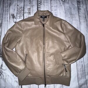 Faux Leather Jacket Men's Forever 21  Medium